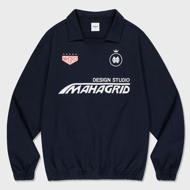 [스키즈 승민착용]RALLY COLLARED SWEATSHIRT NAVY(MG2DSMM446A)