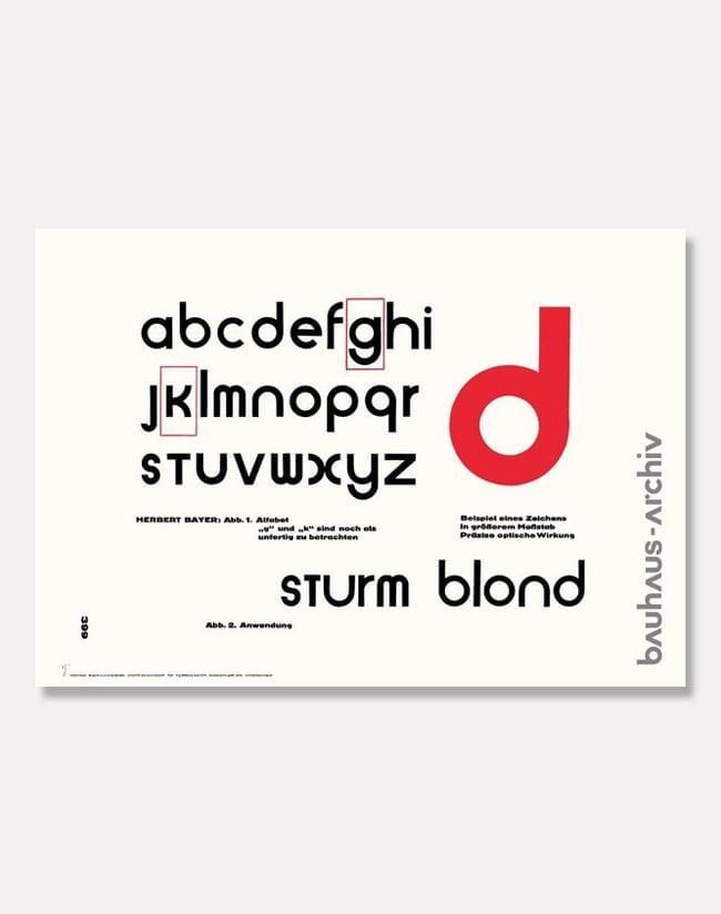 [바우하우스] Universal Alfabet   84.1 x 59.4 cm (A1)