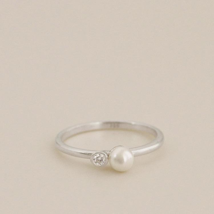 925 Silver Alias Pearl Ring/ 알리아스