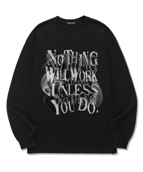 NOTHING WILL WORKS 롱슬리브 (SLS014) 블랙