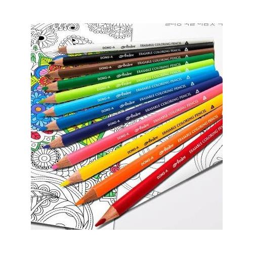 [동아]아도르 지워지는색연필 대삼각45 초록