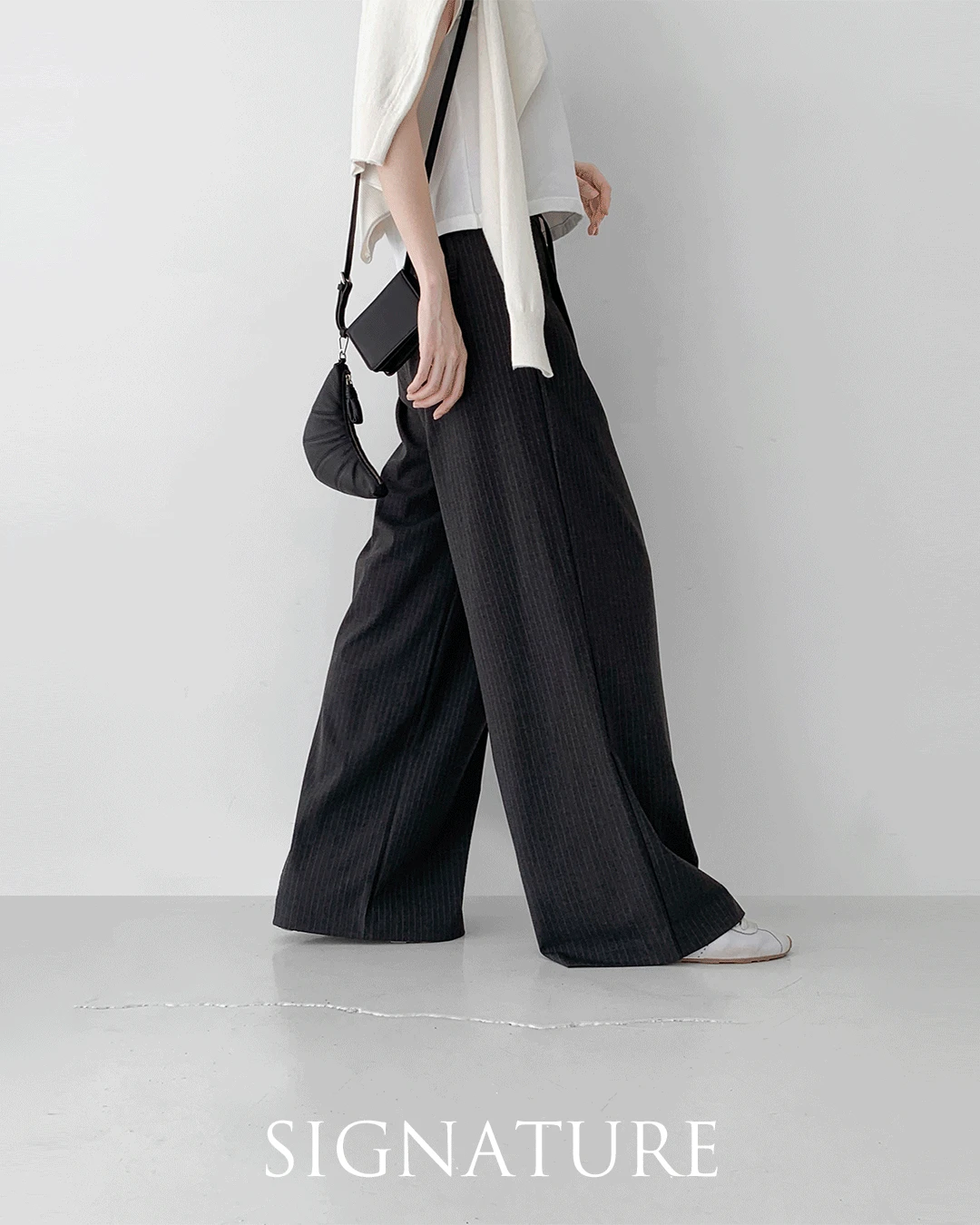 Signature stripe slacks