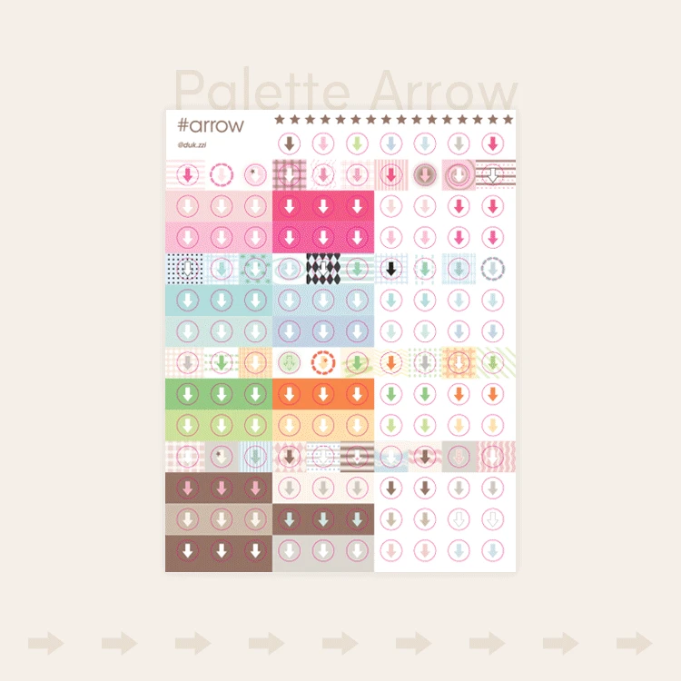 Palette Arrow Sticker