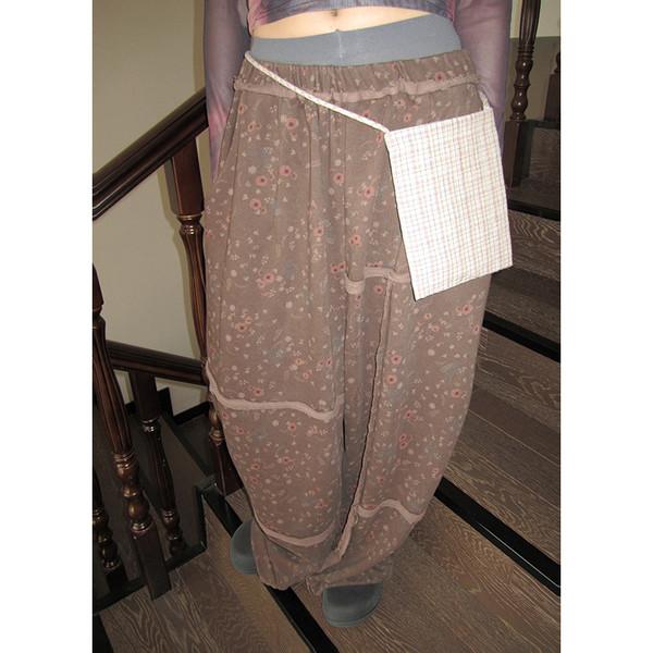 3MONTH elastic waist loose show explosive wide pants