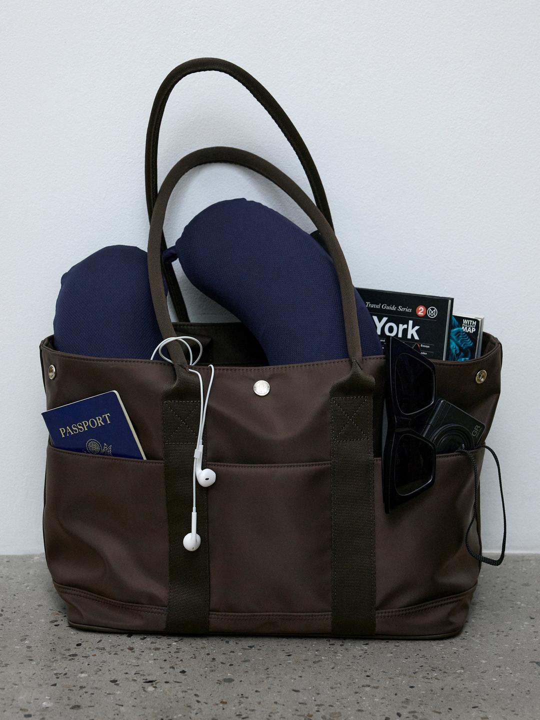 2ND / JARDIN 36 NYLON BAG (BROWN)