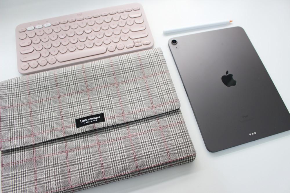 아이패드파우치 맞춤제작 체크 이북리더기 태블릿 맥북에어