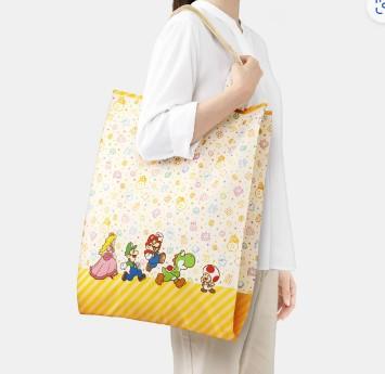 일본 닌텐도 스토어 슈퍼 마리오 캐릭터 랩핑 파우치 에코백