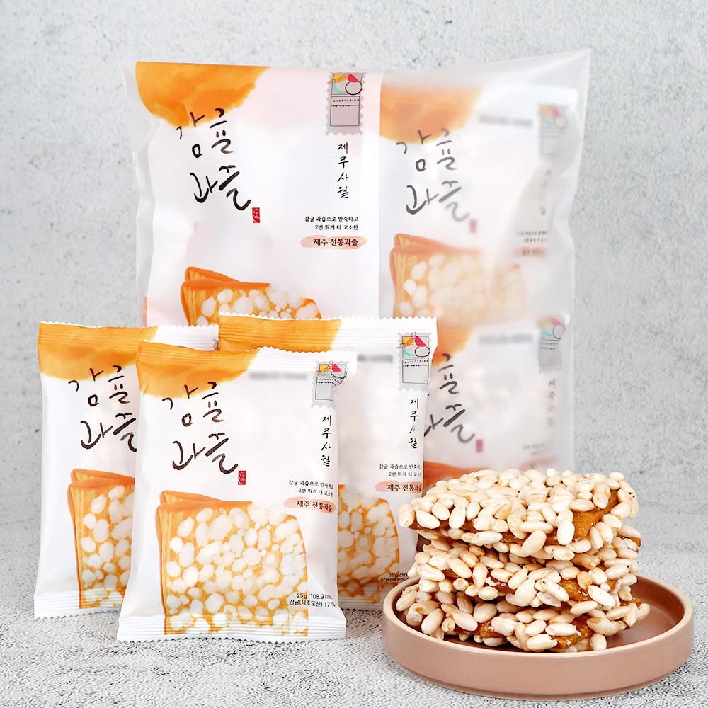 제주사월감귤과즐 2번튀겨 고소한 귤향 산자 제주여행 기념품 특산품