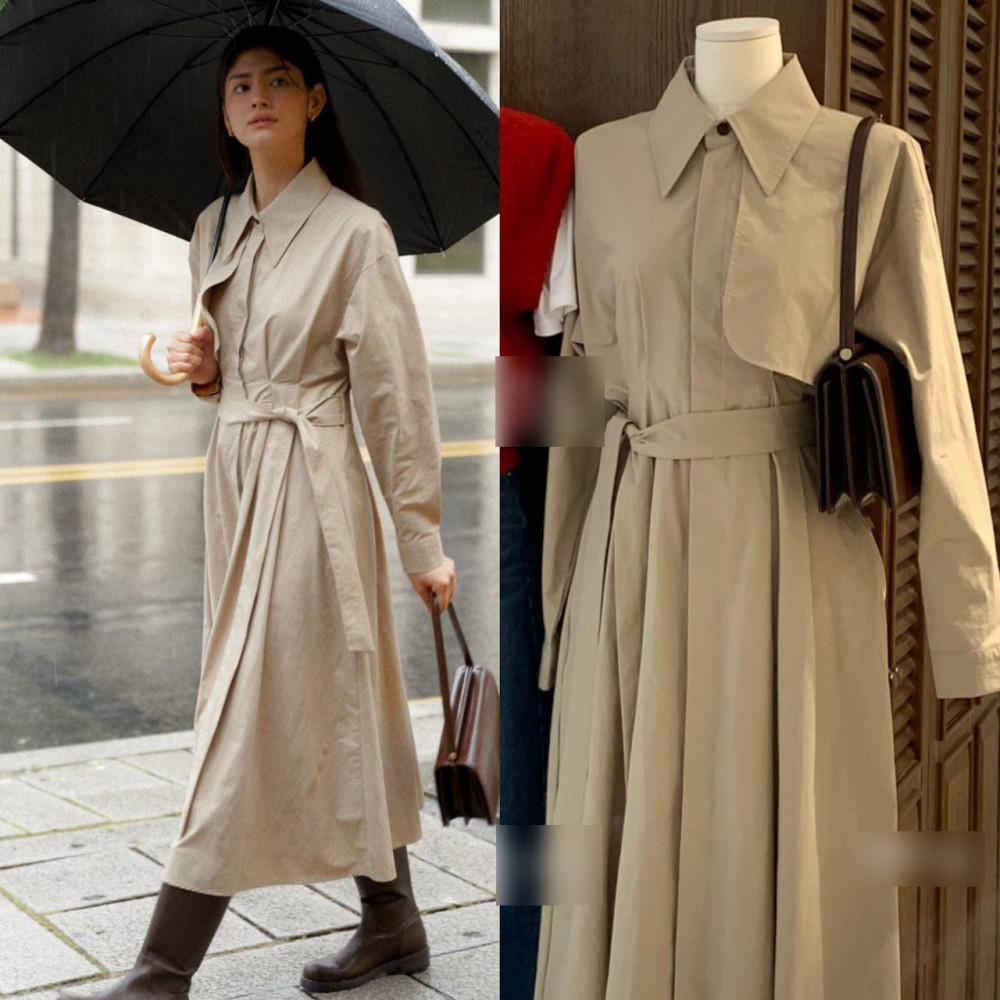 (당일) 1월 설연휴세일★ 앤유브라운 트렌치 원피스