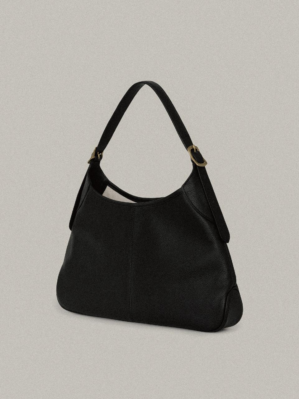 RENÉE HOBO BAG LARGE_BLACK