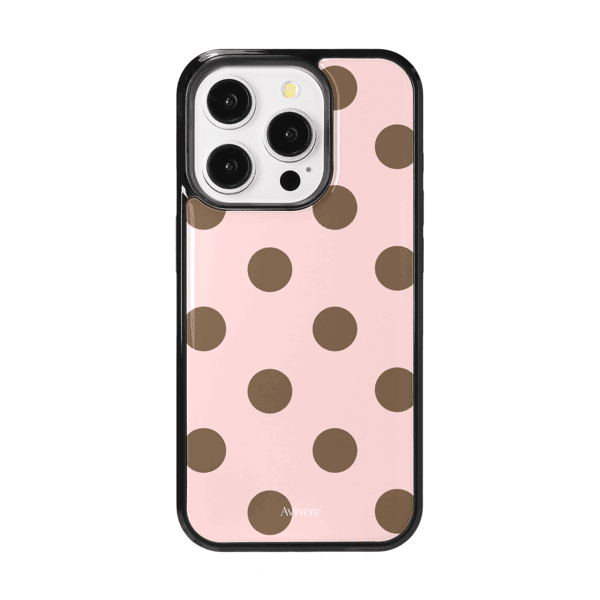 Dote glass bumper case(pinkbrown)