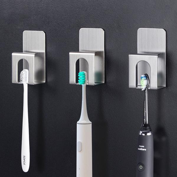 스텐 칫솔걸이 양치컵 걸이 A 욕실 접착식 칫솔꽂이