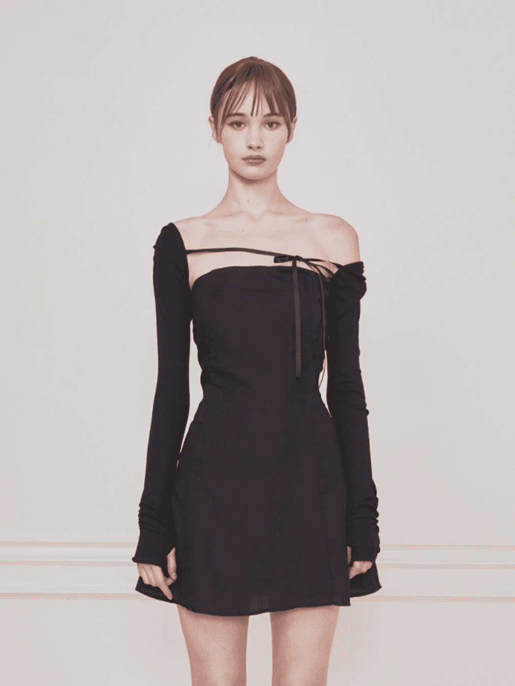 [S 사이즈 11/29 예약배송]Fay bolero dress (Black)