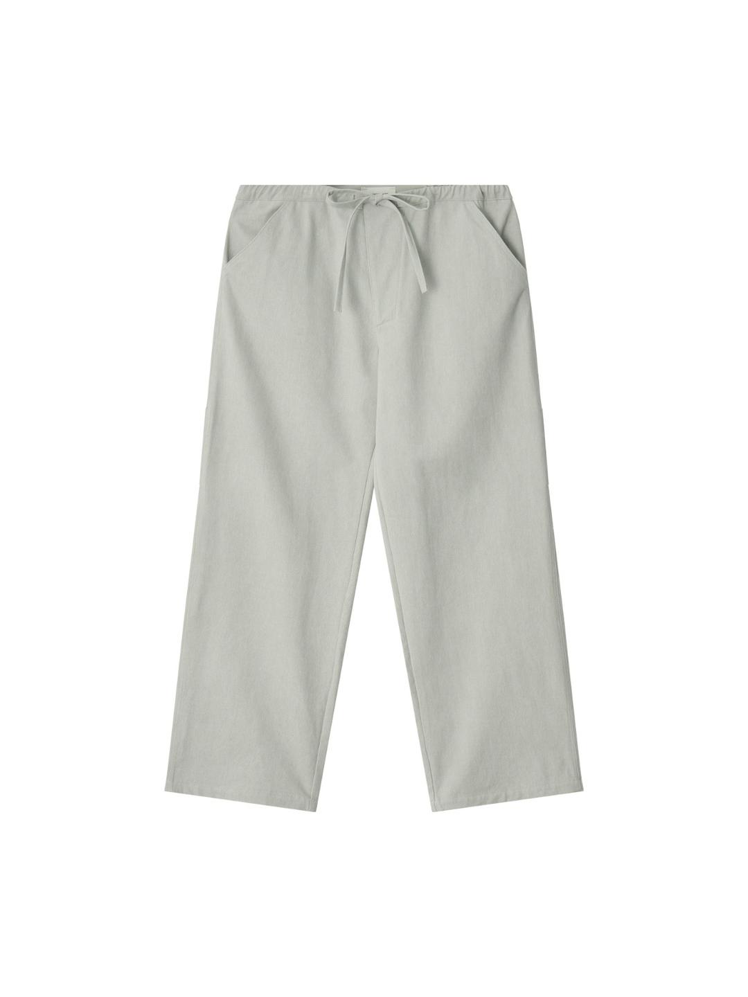Relaxed String Pants - Grey