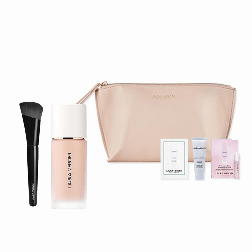 [로라메르시에] 리얼 플로리스 파운데이션 & 브러쉬 세트