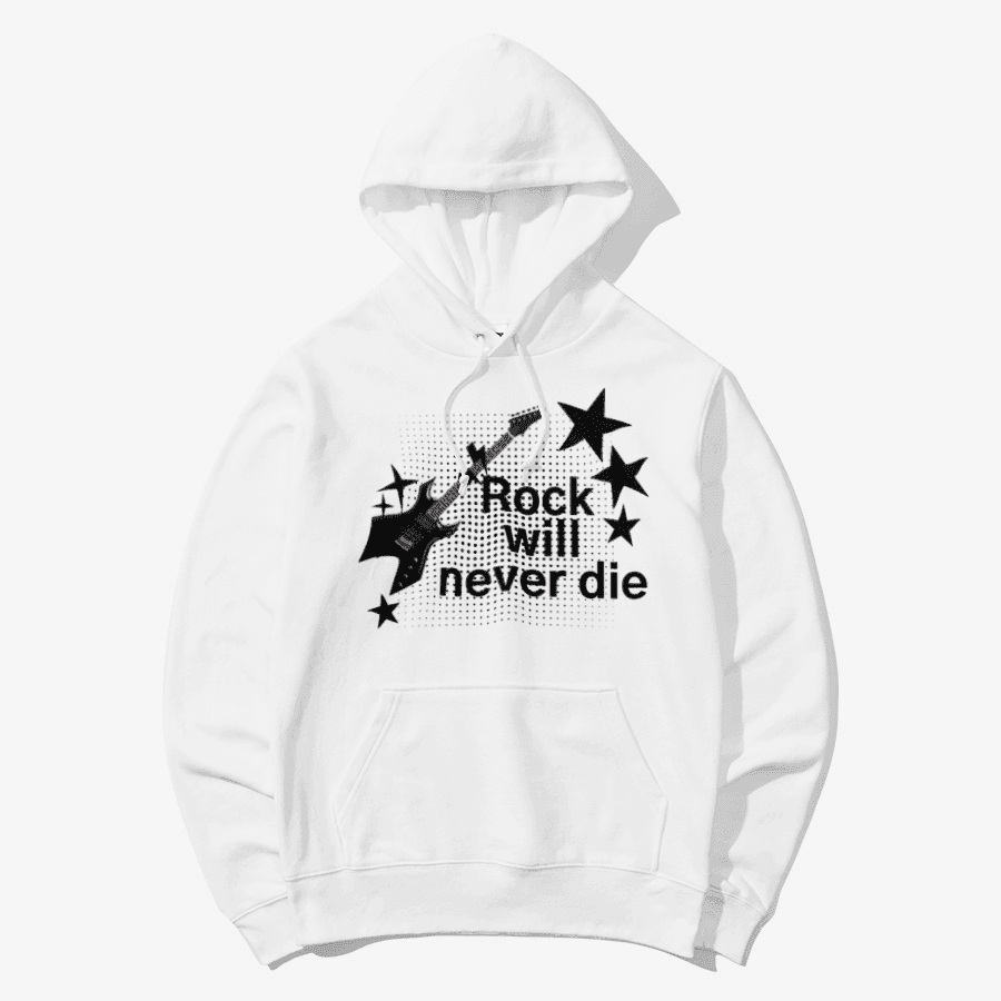 ★ Rock Will Never Die Hoodie ㅣ 마플샵