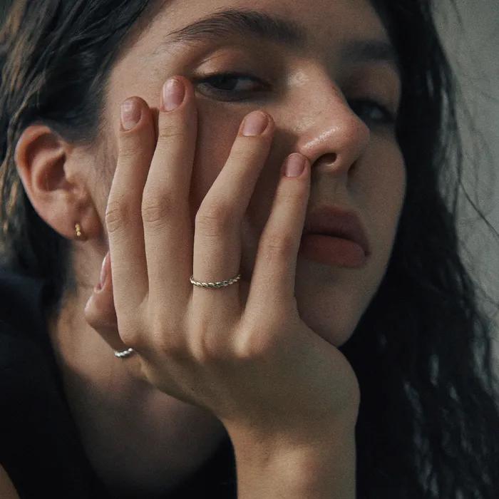 [925 silver] Cinq.silver.212 / bout ring (silver)