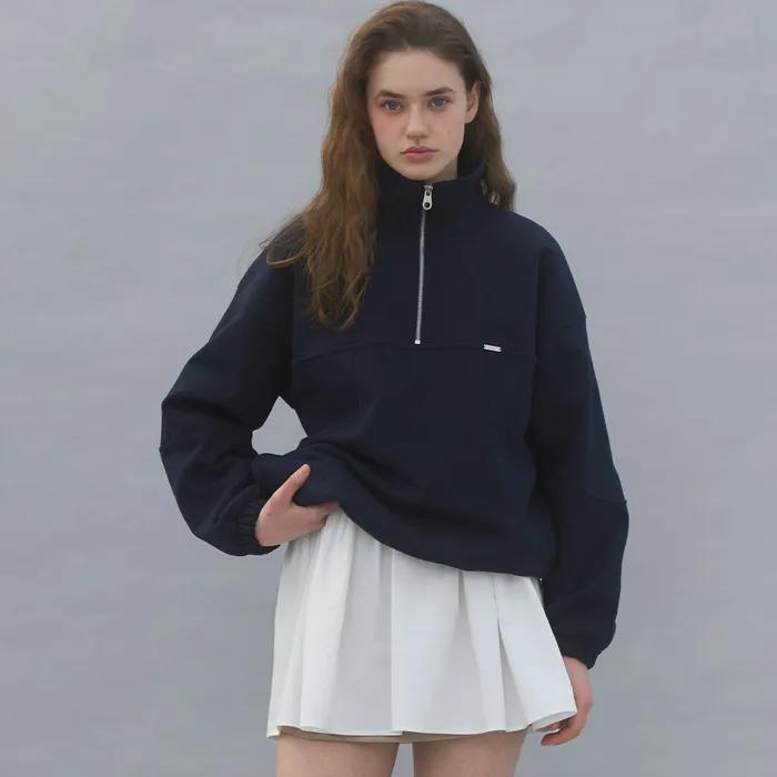 [29CM 단독]SWEATSHIRT HALF ZIP UP - NAVY