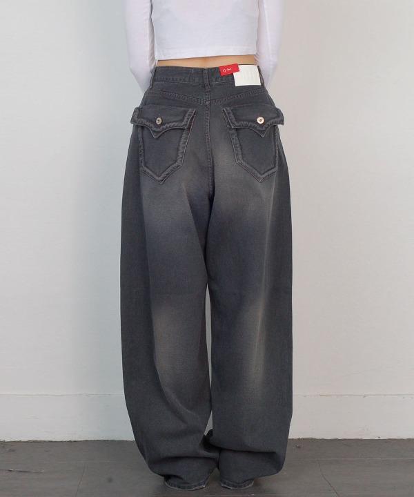 0301 로프 와이드 코튼 팬츠 ootj