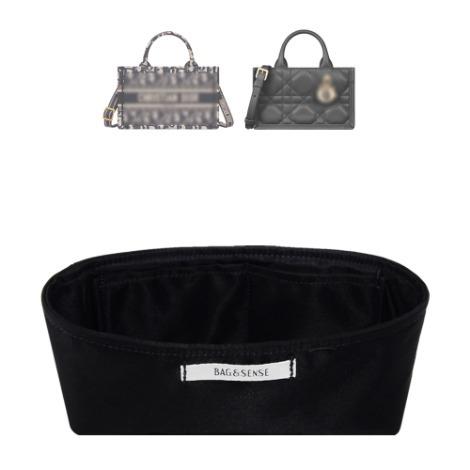 (D-Book-Mini-Strap-NY) Premium Nylon Bag Organizer for D Book Tote Mini with Strap