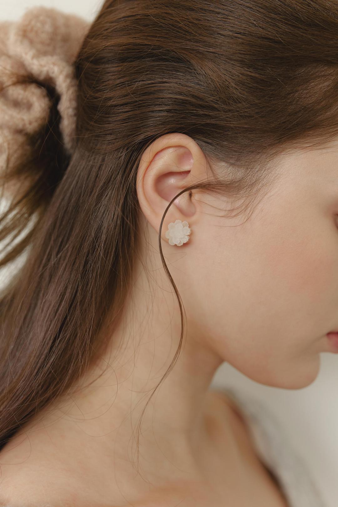 [925 Silver] Lotus Earrings