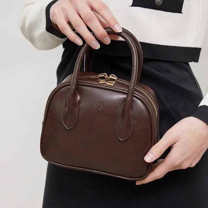 [29CM 단독] 몽삭 레니브 크로스 & 토트백 다크브라운 AP22-2508-DB