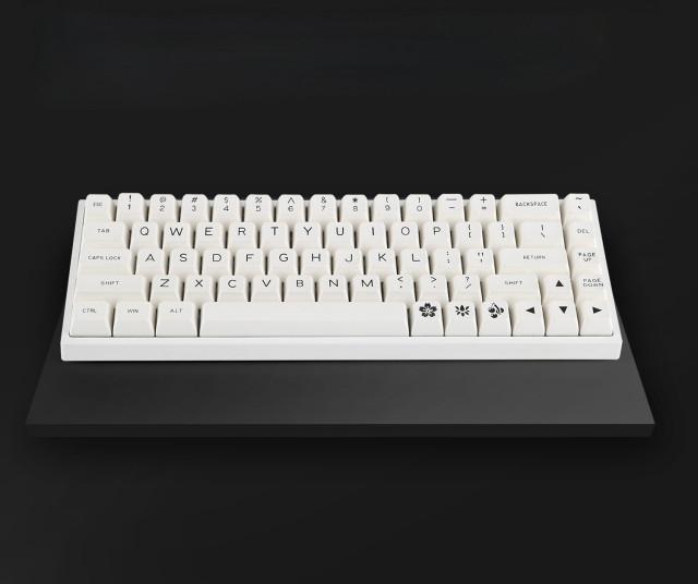 MAXKEY 화이트 SA 이중사출 키캡 ABS
