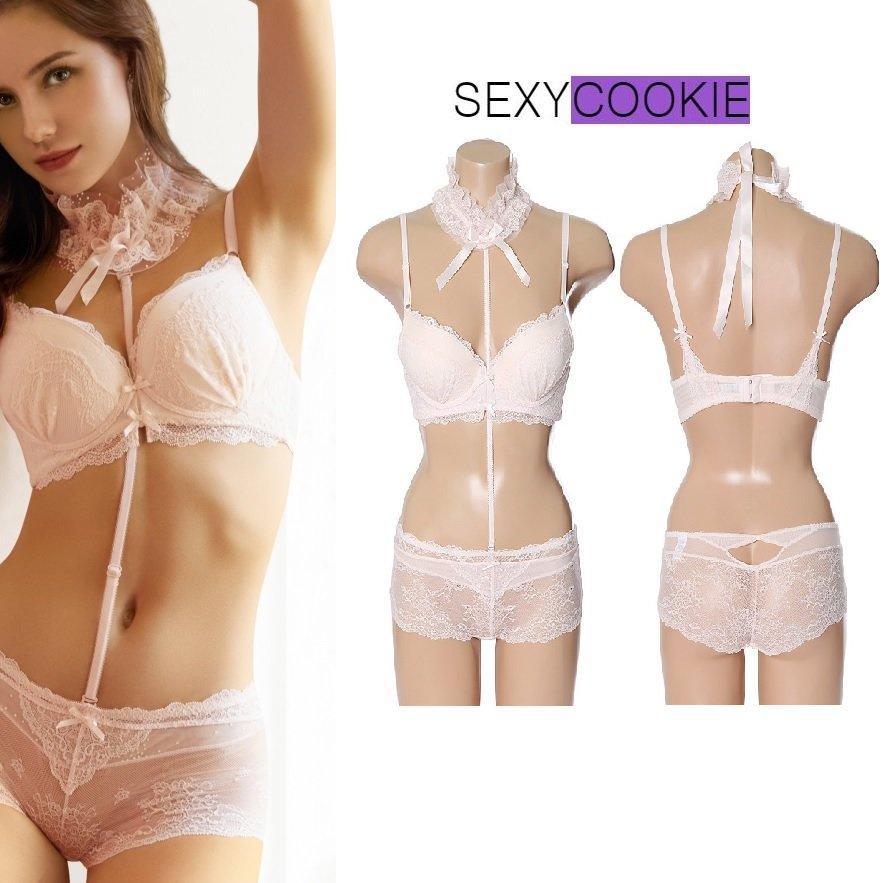 라이트핑크 메리미 미라클 볼륨 브라레이스사각팬티세트SCWBX801SCWPX802