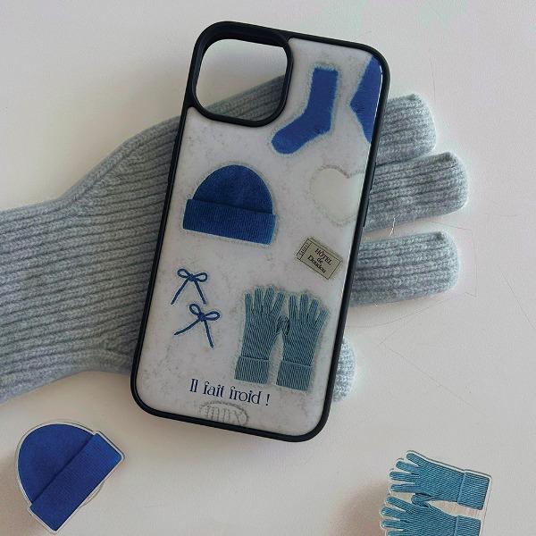 [기간할인] winter is blue 에폭시 케이스 with 투명 스마트톡