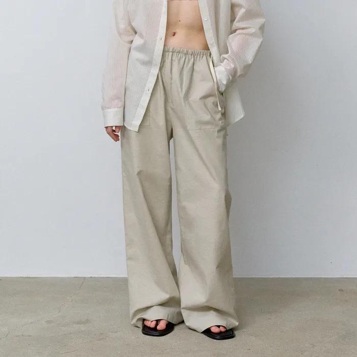 [기장선택]에센셜 린넨 팬츠_Sand Gray