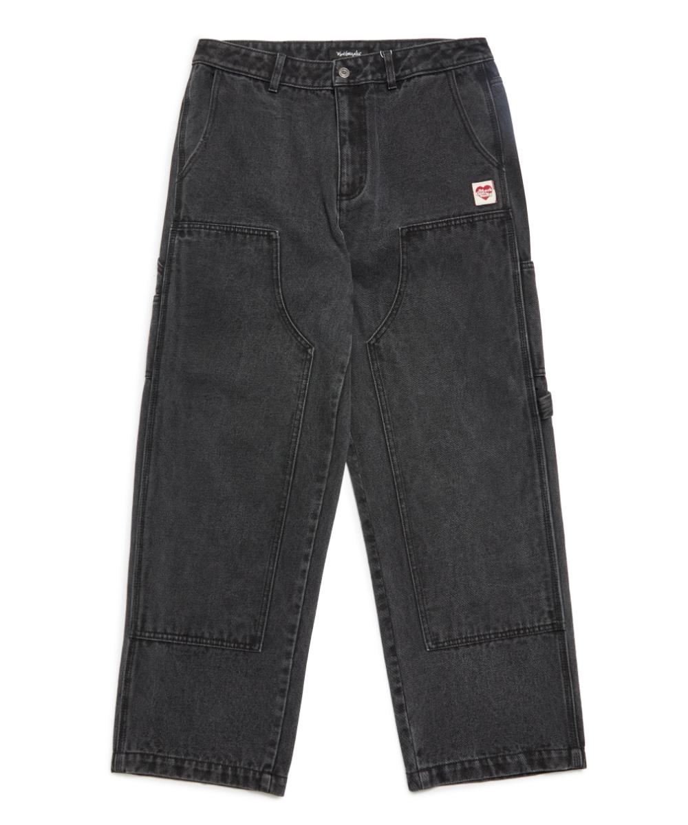 MG HEART CARPENTER PANT - BLACK