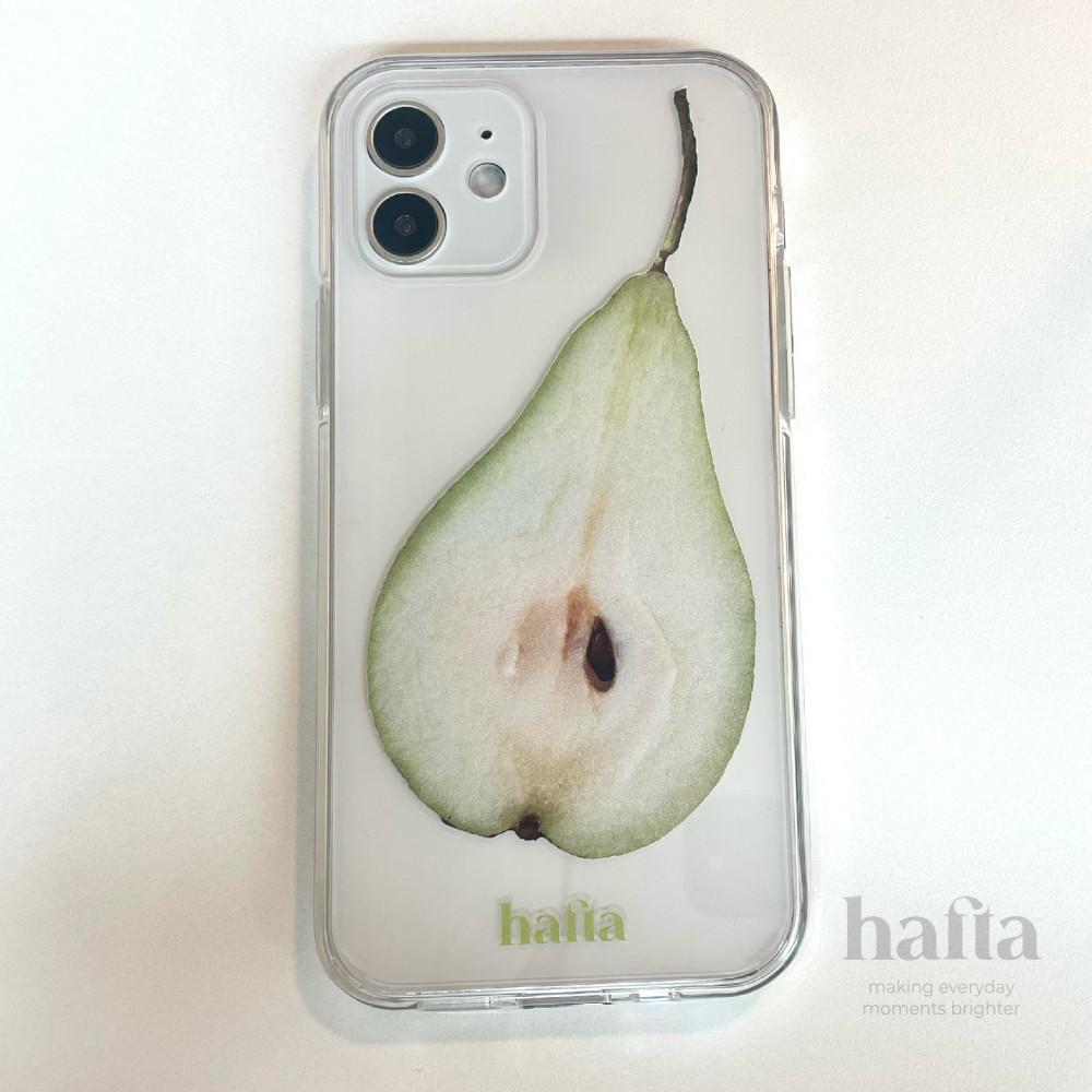 [하프타] pear 서양배 과일 젤하드 폰케이스