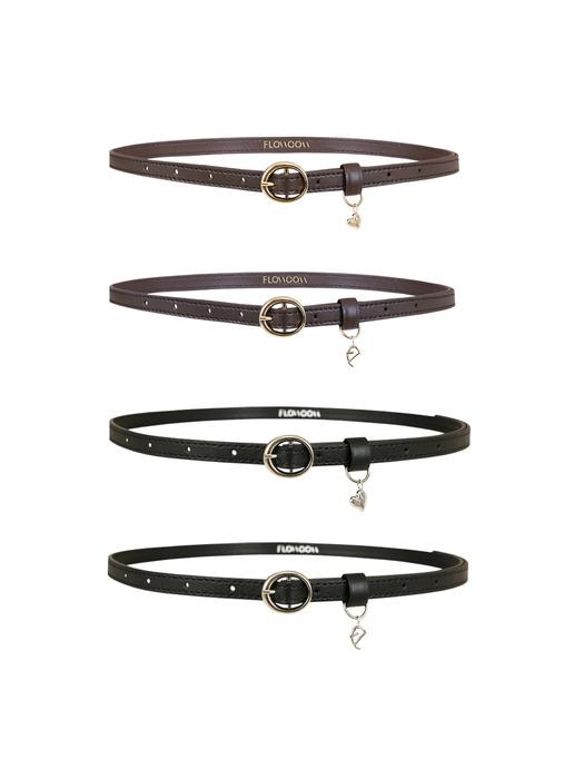 Symbol Leather Belt