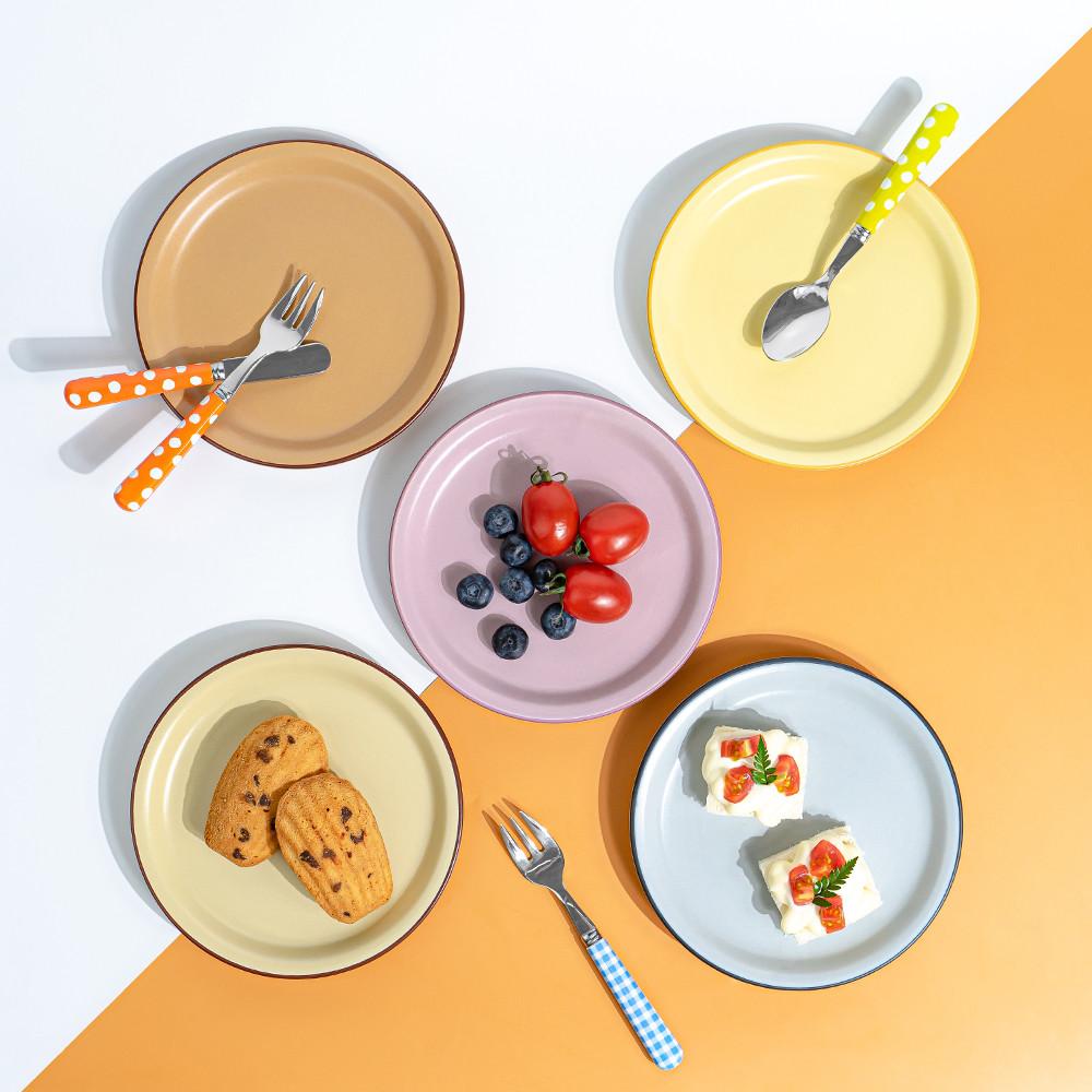 카네수즈 클라리스 빈티지 디저트 무광 카페 감성 그릇 접시1호