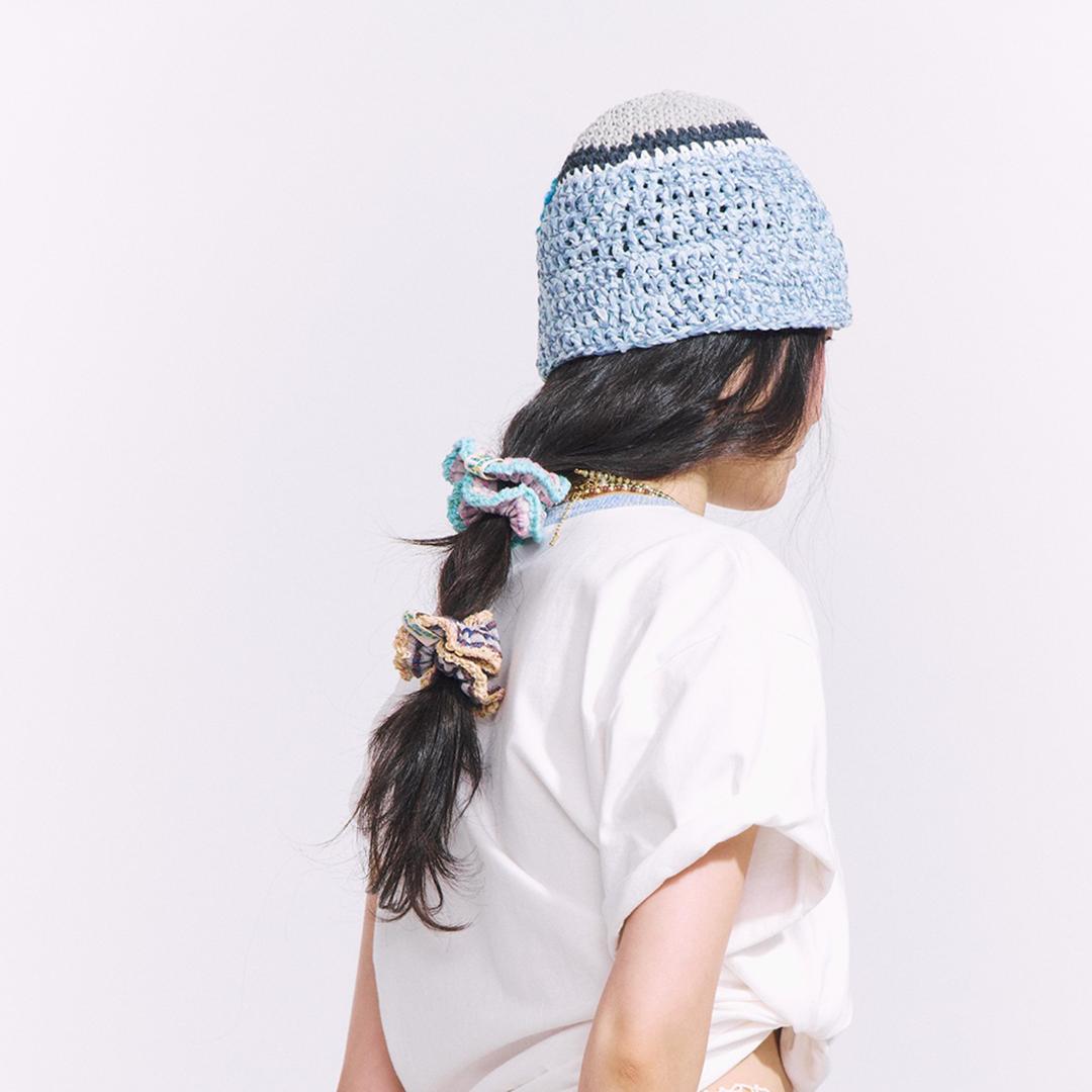 WAVE SCRUNCH SMALL BROWN