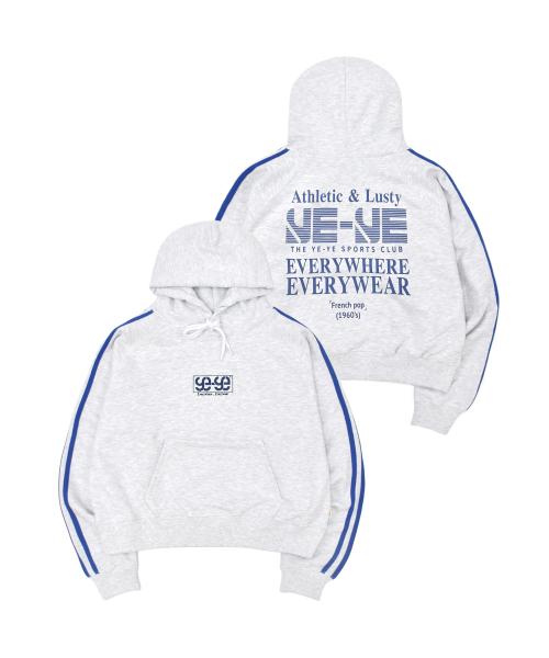 예예(YEYE)  Runner Logo Raglan Hoodie [Light Gray] - 사이즈 & 후기 | 무신사