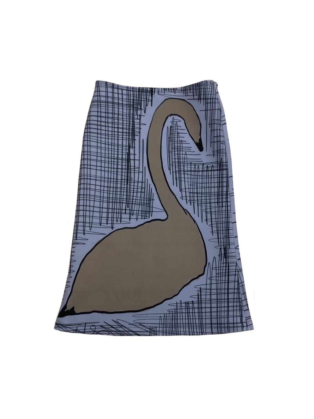 swan low waist mid skirt 002