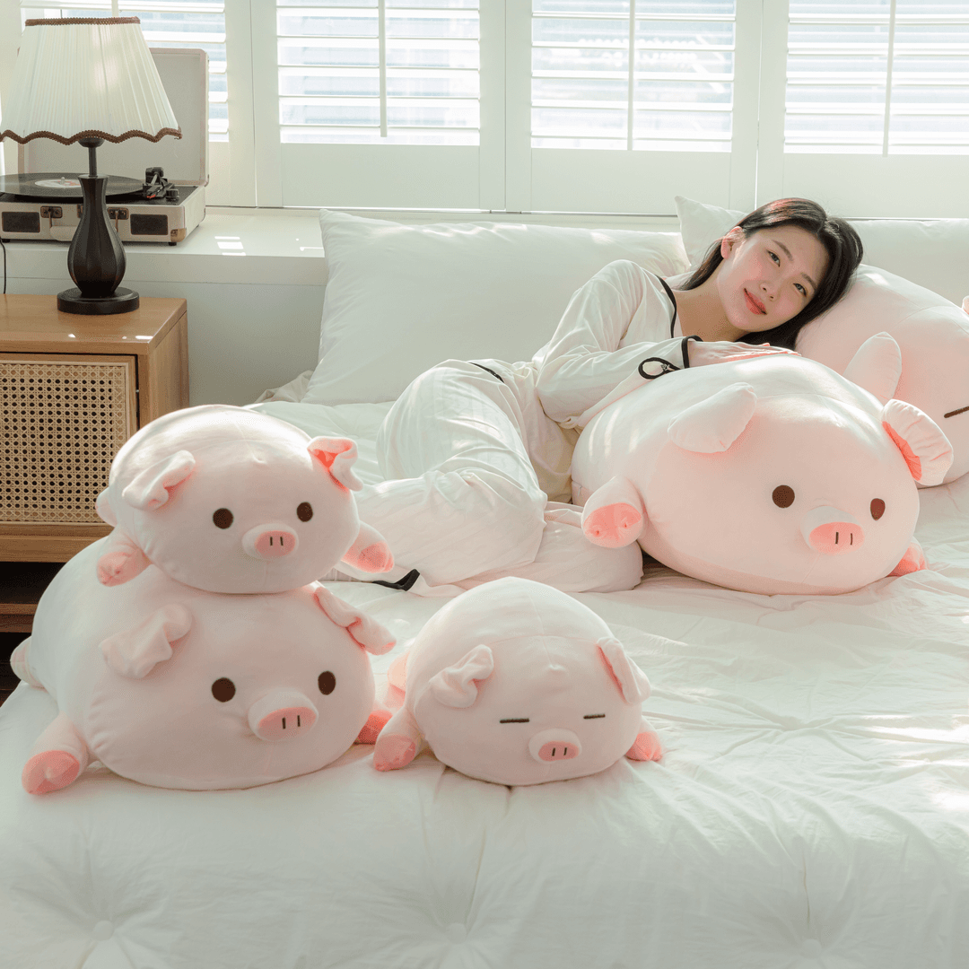 KC인증 안고자는 핑크 모찌 돼지 인형 바디필로우 쿠션 베개 60cm 남자 여자 친구 선물