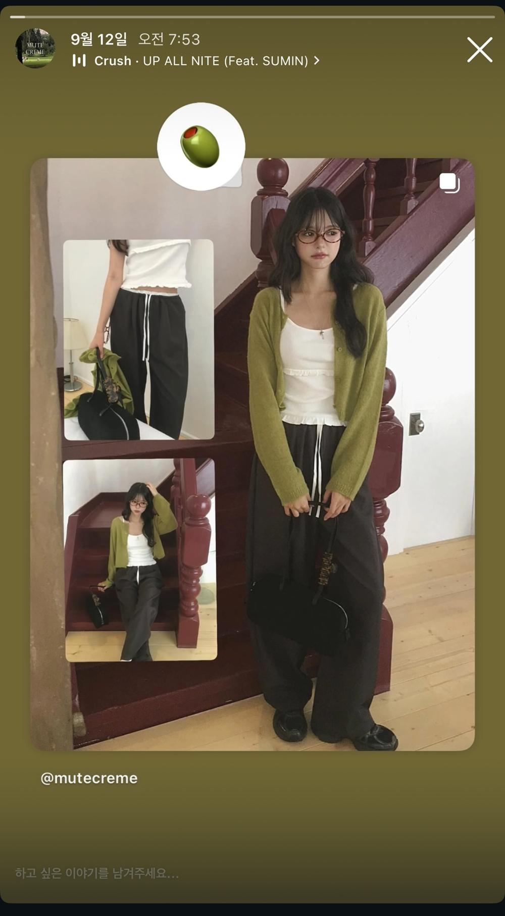 뮤트크레메 [울알파카가디건🫒] Palette color cardigan