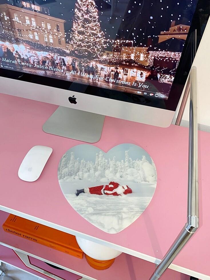 Sleeping Santa mousepad
