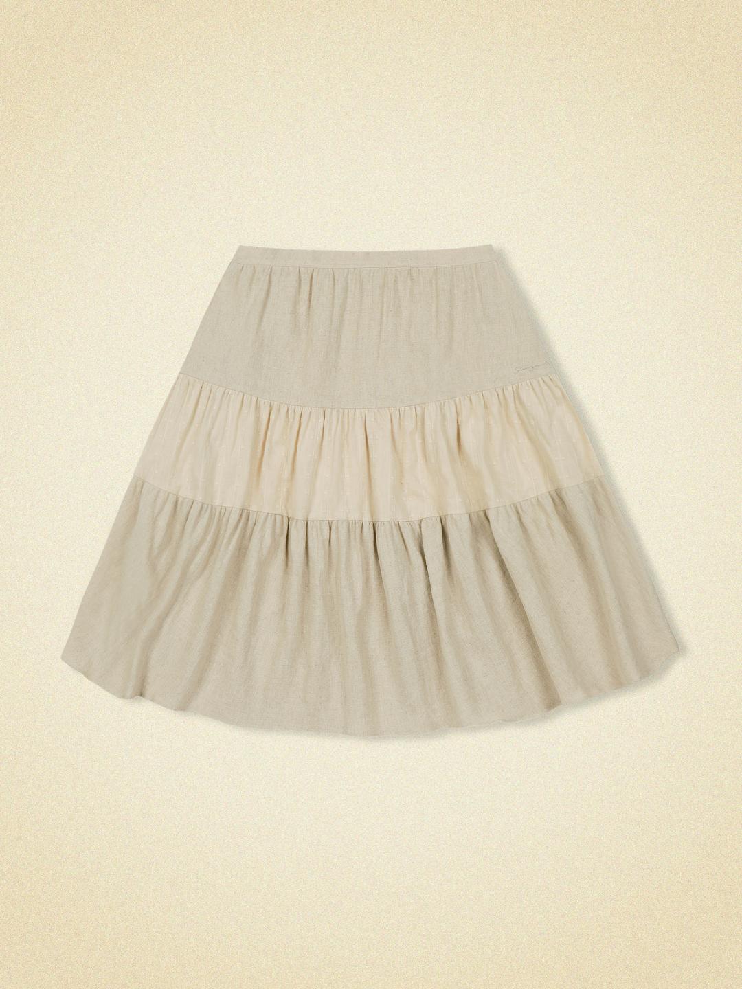 orgel skirt (oat beige)