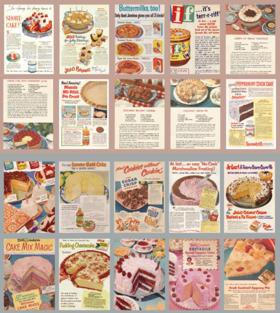 빈티지 레트로 영문페이퍼 종이 소품 / 빈티지 케이크 벽장식 카드 엽서 다꾸 촬영 소품