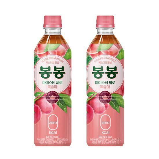[본사직영] 봉봉 아이스티제로 복숭아 500PET 4X6