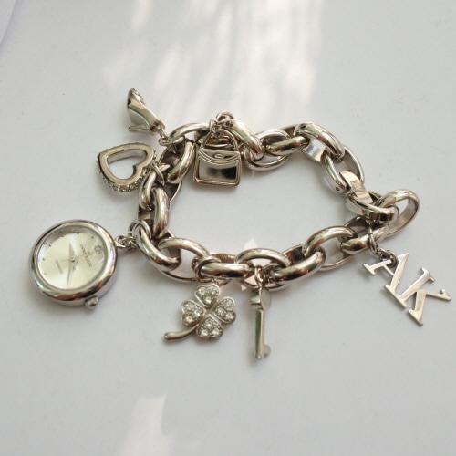 2000s ANNE KLEIN charm bracelet watch