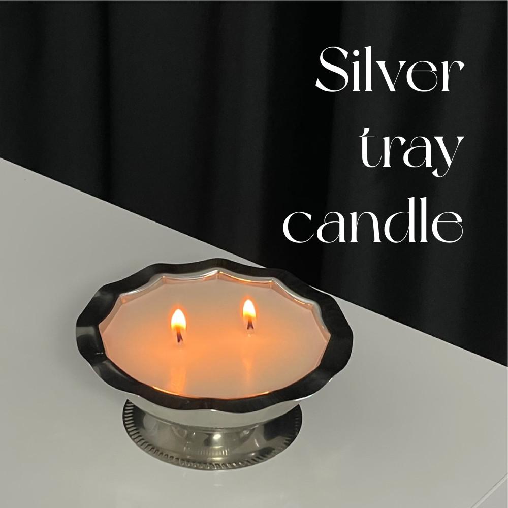 실버 트레이 캔들