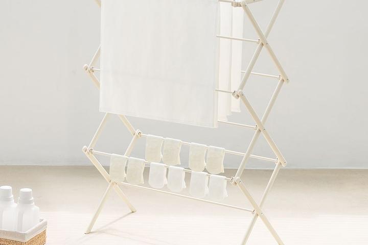 튼튼한 접이식 원룸 미니 소형 빨래건조대 (2colors)