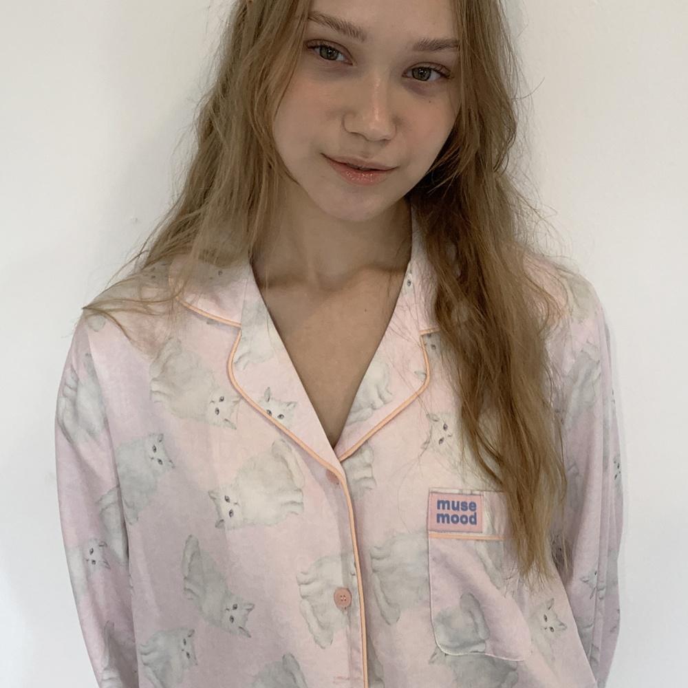 [3차/12.15예약배송][면모달] blue eyes cat pajama 잠옷