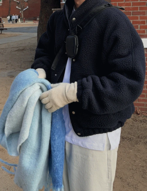 프롬 덤블 후리스 패딩점퍼 (3color)