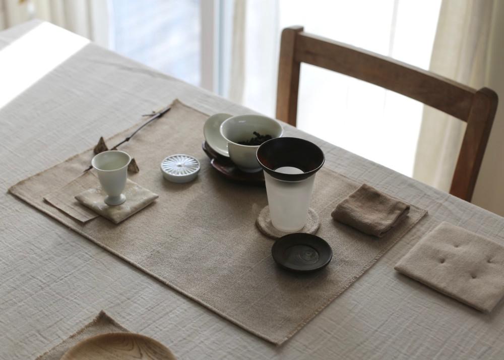 홑매트 L 30 x 40 cm ( 내추럴 티매트 사이즈와 동일 )