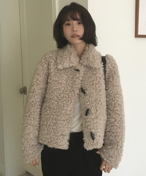 퍼피 부클 점퍼_BEIGE